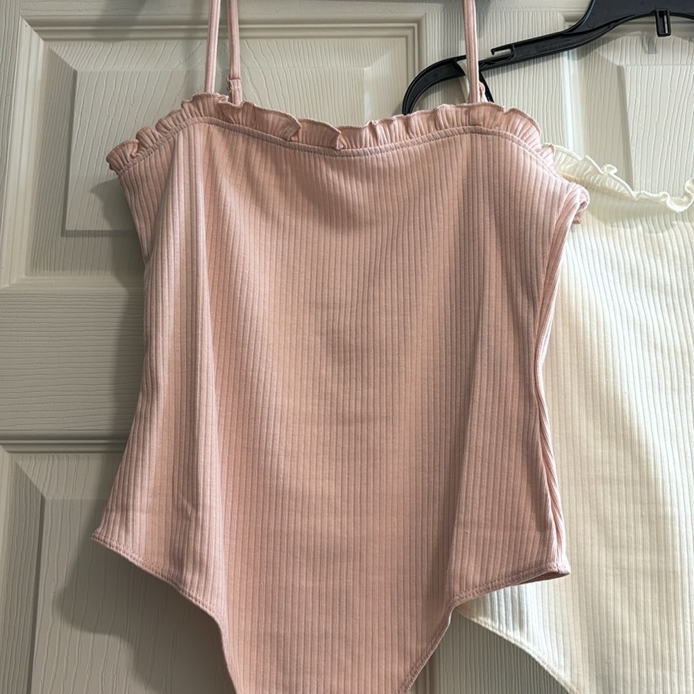 2 “Double Zero” Ruffled Bodysuits - image 4